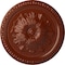 Ekena Millwork Richmond Ceiling Medallion (Fits Canopies up to 2 5/8"), Hand-Painted Firebrick, 18"OD x 1 3/8"P CM18RIFIF - alternate 1